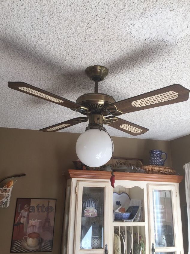 q how to convert an old fan kitchen lighting fixture