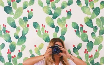 Cómo: Estarcir una pared de cactus para Instagram