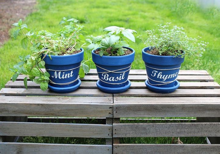 diy herb garden pots