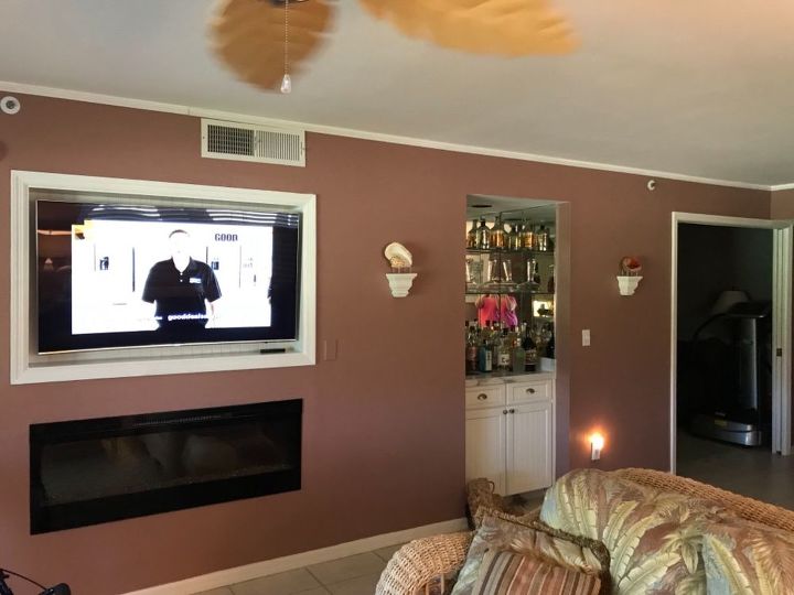 q ideas for fireplace tv wall