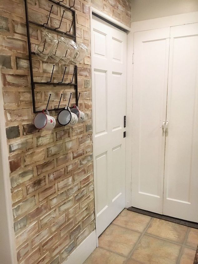 s 17 faux brick ideas for your home, Upgraded Wall For 30