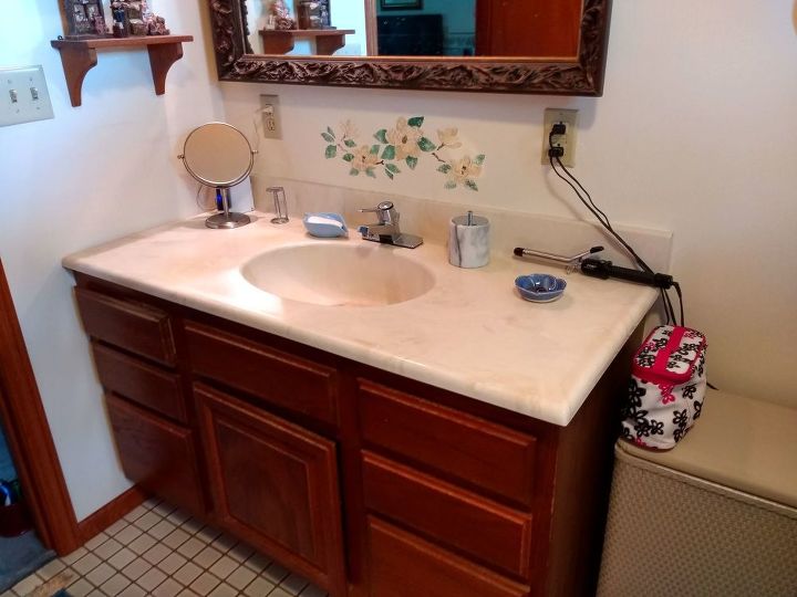 q i want to update our master bath the vanity top must be replaced but