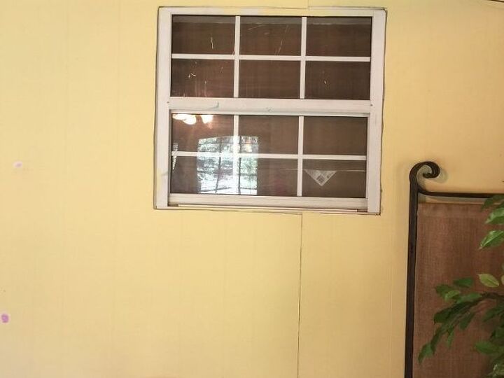 q ideas on how to hide window in a now enclosed deck