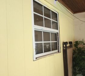 Ideas on how to hide window in a now enclosed deck Hometalk