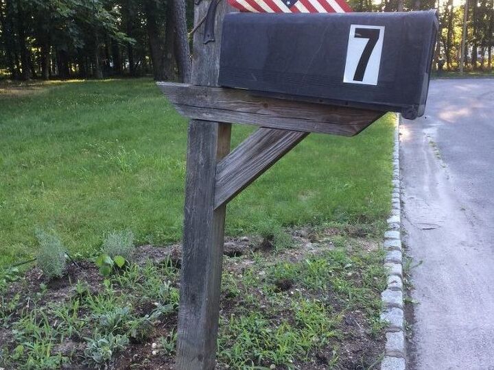 q how do i refurbish this wooden mail post either with wood or paint