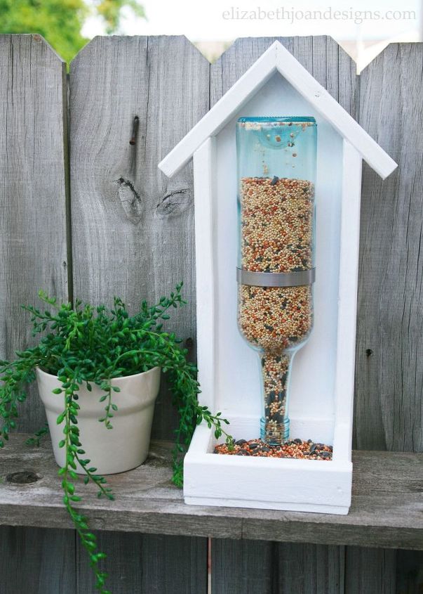 s 18 adorable bird feeders you ll want to make right now, Use a wine bottle