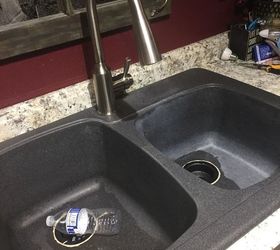 How Do You Get White Calcium Stains Off A Gray Corian Sink