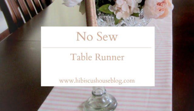 simple no sew table runner