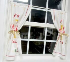 easy dish towel curtains