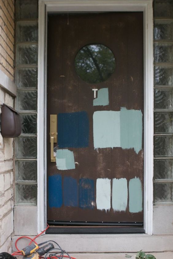 dicas para pintar a porta da frente com uma cor bonita