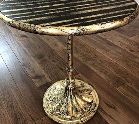gorgeous gold leafed table