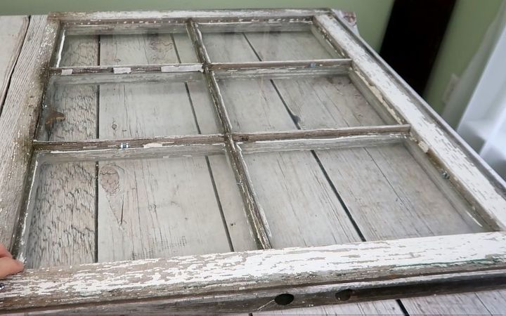 antiquing a faux mirror