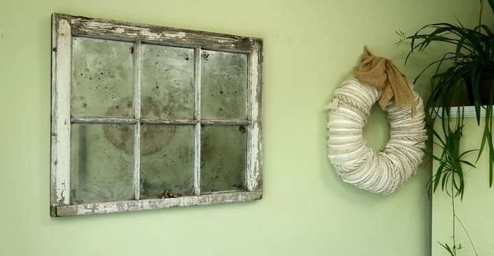 antiquing a faux mirror