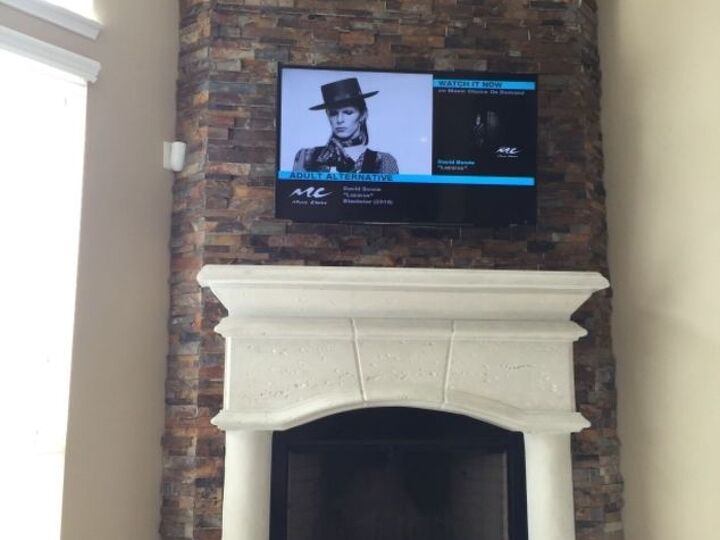q fireplace mantel