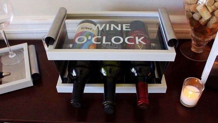 diy table top wine rack