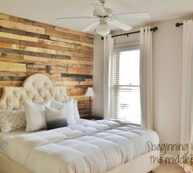 s 27 gorgeous update ideas for your bedroom, Or build an accent wall from pallets