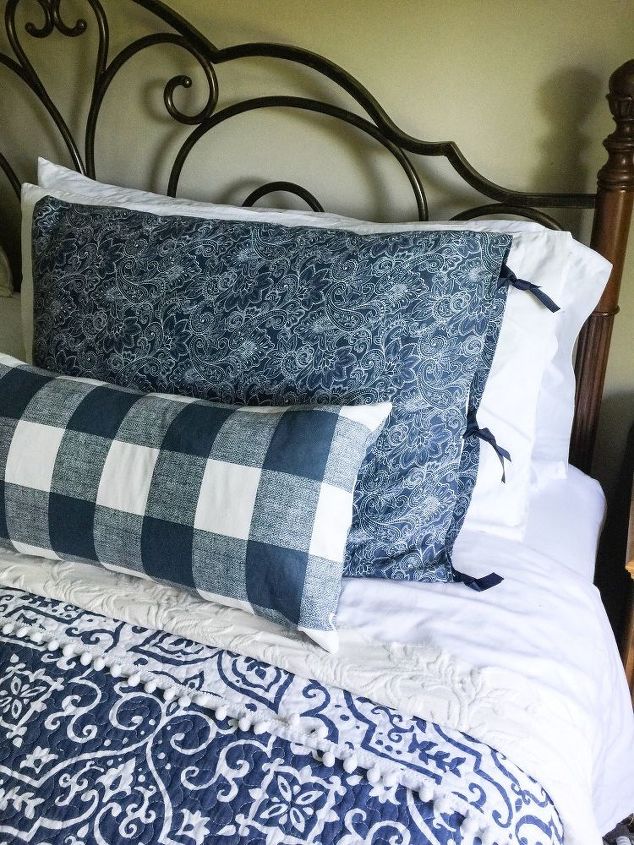 s 27 gorgeous update ideas for your bedroom, Make your own pillow shams