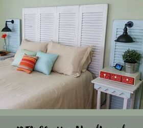 s 27 gorgeous update ideas for your bedroom, Or flip old shutters for a rustic look
