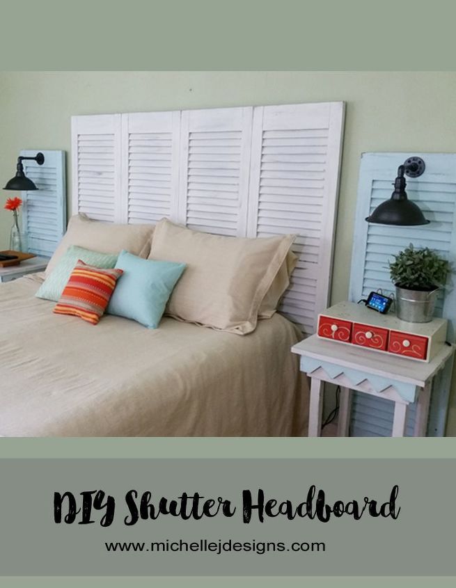 s 27 gorgeous update ideas for your bedroom, Or flip old shutters for a rustic look