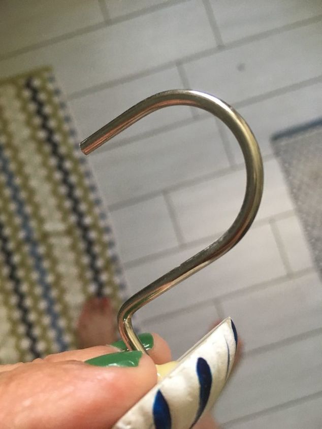 how to keep fish hook type shower curtain hooks from falling out
