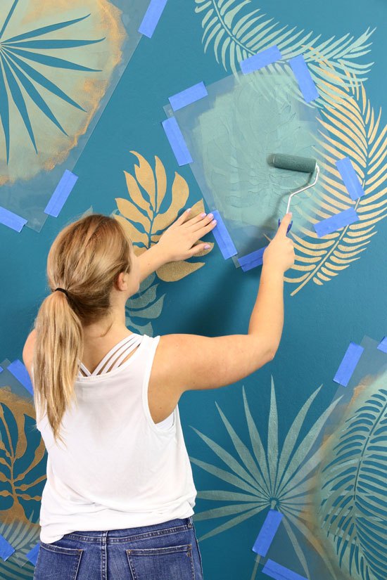 cmo hacer un mural tropical en la pared