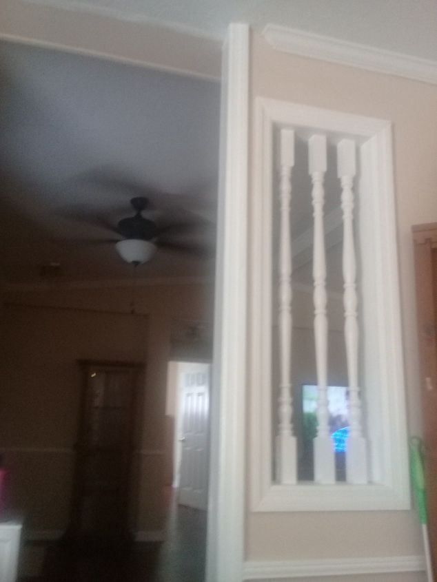 q what can i do to decorate these spindles in dining room