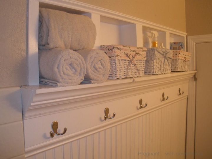 How To Build In The Wall Shelves For A Tiny Half Bath Diy Hometalk