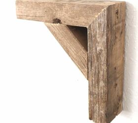 simple reclaimed lumber shelf