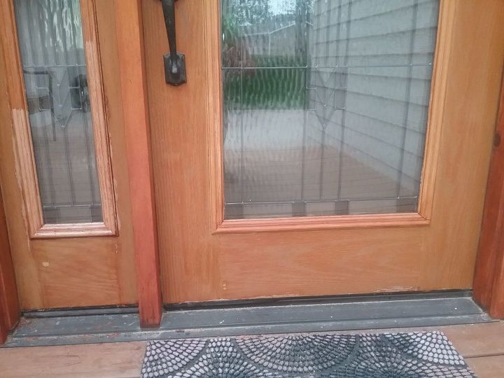 what stain to use on a fiberglass door