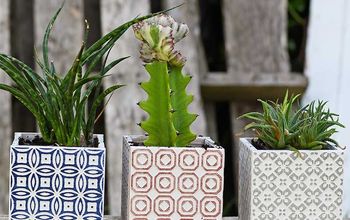 Easy Gorgeous Moroccan Tile Planters