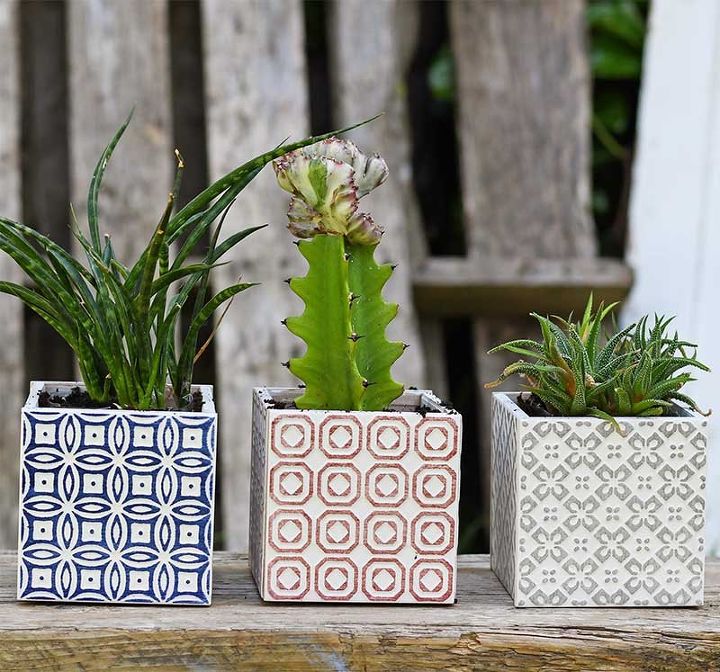 easy gorgeous moroccan tile planters