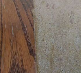 how do i refinish a split peeling veneer compressed wood table
