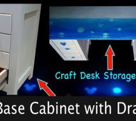 diy base cabinets with drawers for craft desk, DIY Base Cabinet with Drawers