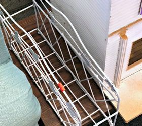 how to repurpose a metal magazine basket