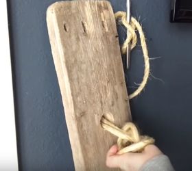 diy rope and wood nautical shelf