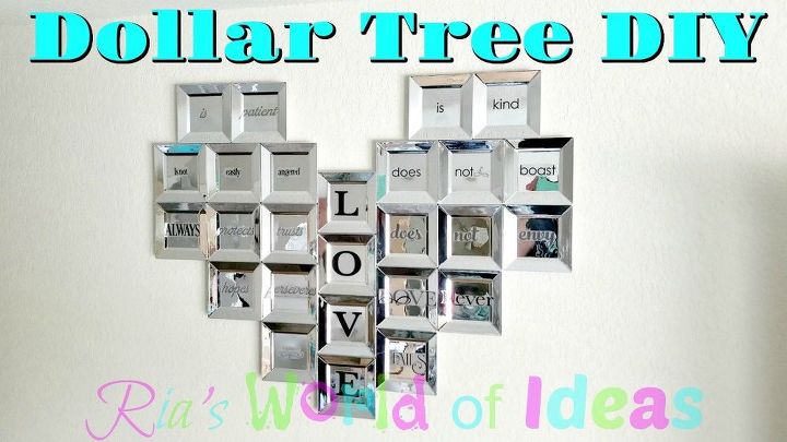 dollar tree diy love is wall decor glam decor on a budget