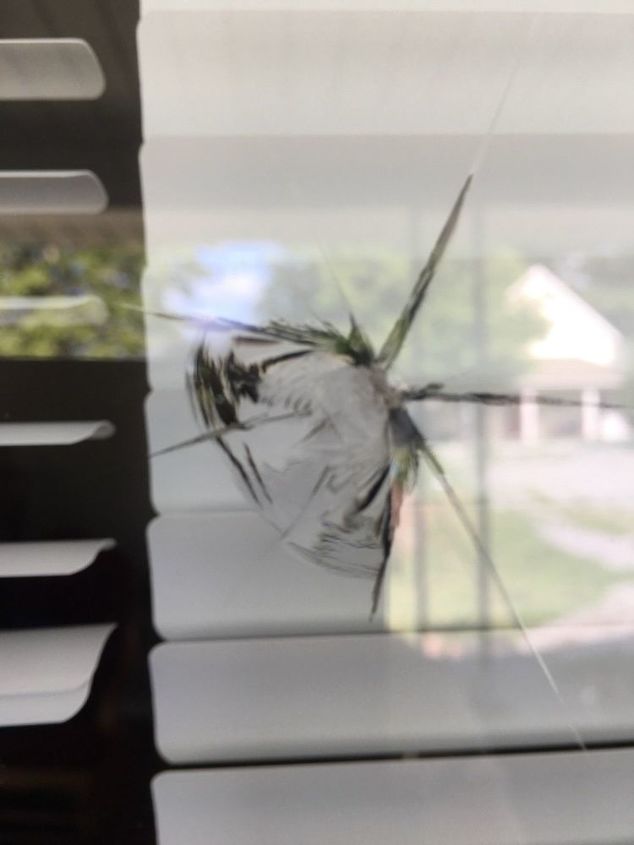 How to repair hole/crack in picture window plate glass? | Hometalk