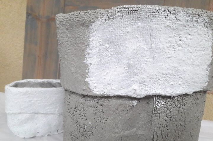 the fake concretet boxes that you can easily diy