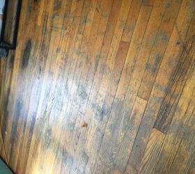 q i have a lot of scratches and marks on a hardwood floor