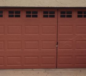 painted garage door