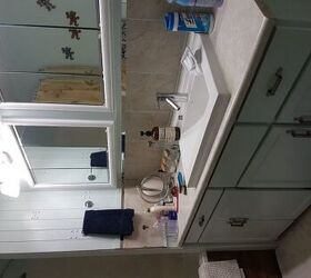q i need ideas on a quick inexpensive reno for this bathroom