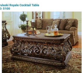 q look for help to find the cocktail table by pulaski style is royale 5