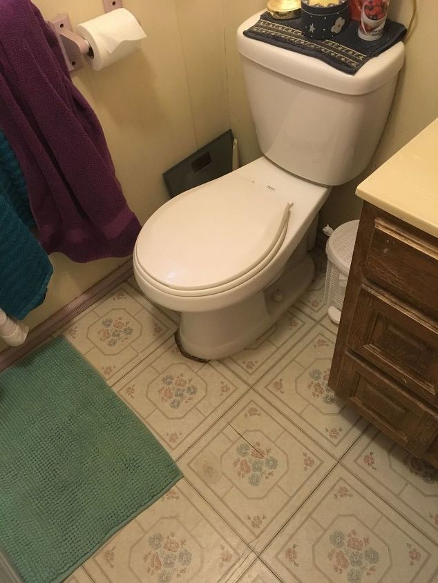 q i have a small bathroom that is in dire need of a makeover