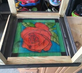 skylight window to stained glass look table part 2