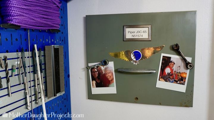 upcycle part of file cabinet into a memory