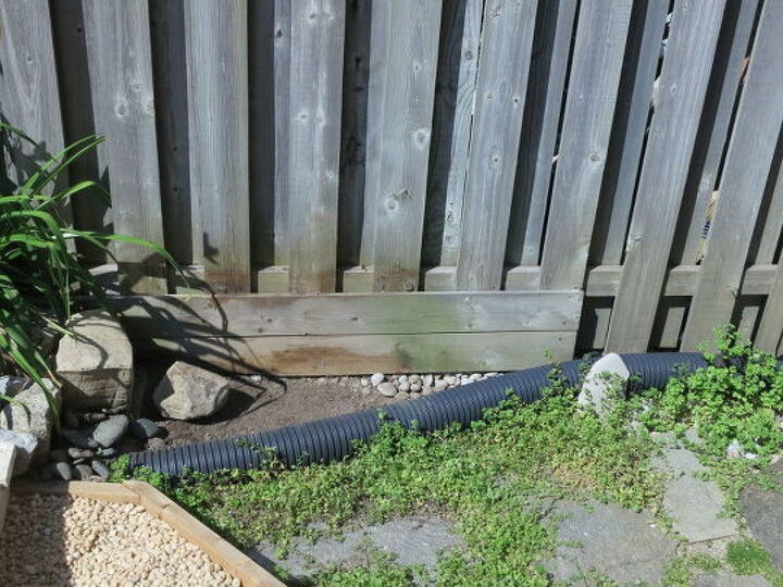 q hiding an eyesore in the garden