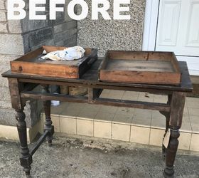 upcycling an old table using salvaged palletwood