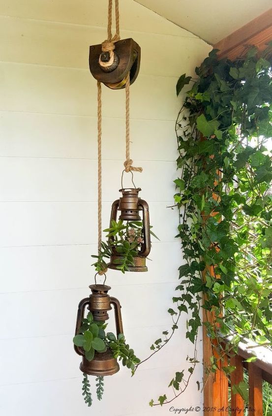 pulley me up some lantern planters