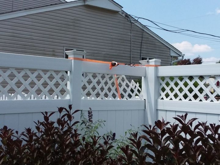 q need advice to fix 6ft vinyl fence