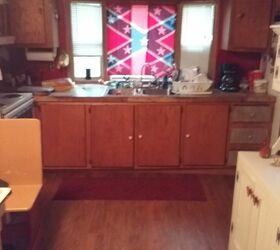q i would you remodel this kitchen its a moble home 14 ft wide